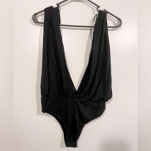 Women’s Forever 21 deep v-neck bodysuit